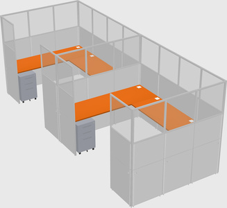 Cabine en u