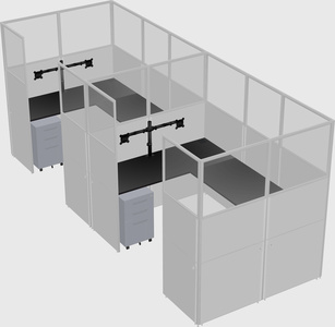 Cabine en u