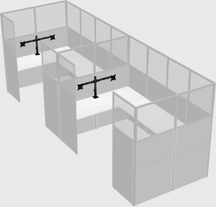 Cabine en u