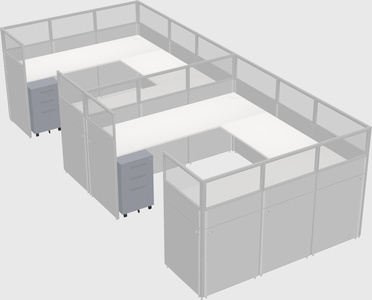 Cabine en u
