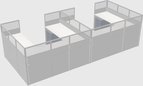 Cabine en u