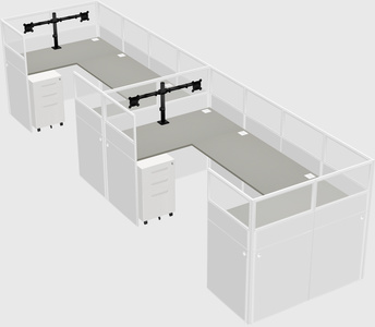 Cabine en u