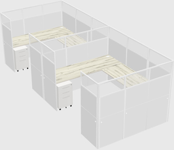 Cabine en u