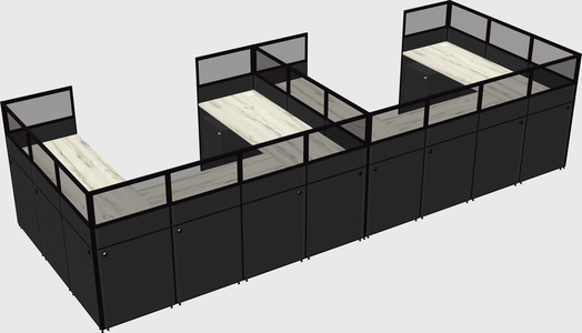 Cabine en u