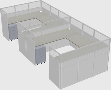 Cabine en u