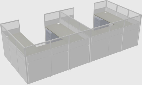 Cabine en u