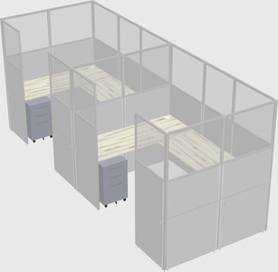 Cabine en u