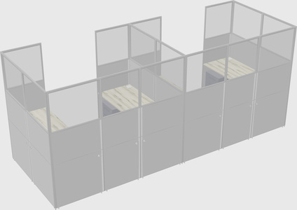 Cabine en u