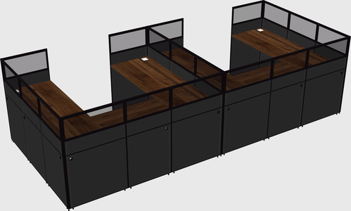 Cabine en u