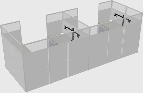 Cabine en u