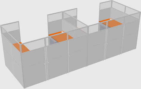 Cabine en u