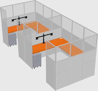 Cabine en u