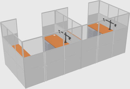 Cabine en u