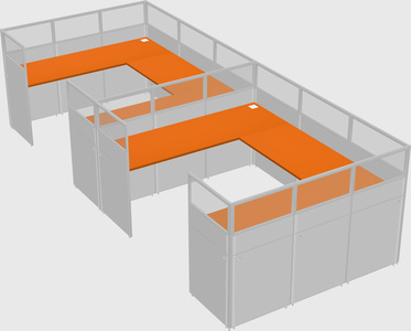 Cabine en u
