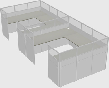 Cabine en u