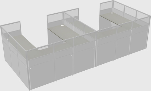 Cabine en u