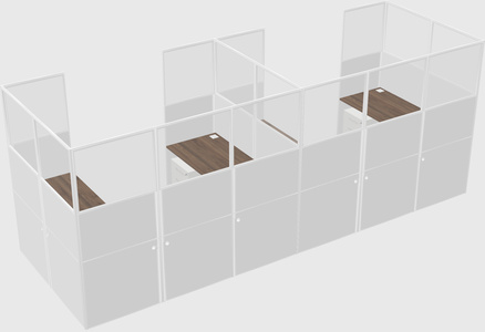 Cabine en u