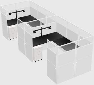 Cabine en u