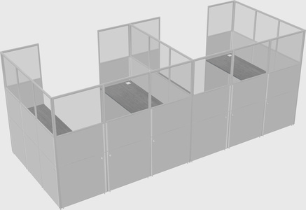 Cabine en u