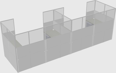 Cabine en u