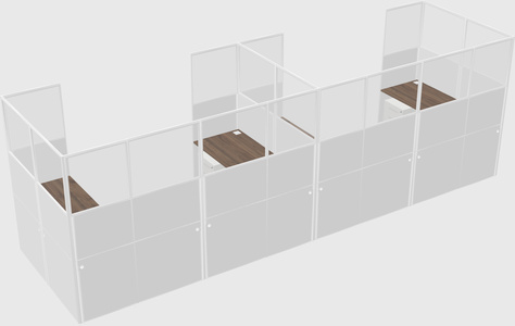 Cabine en u