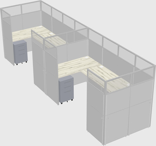 Cabine en u
