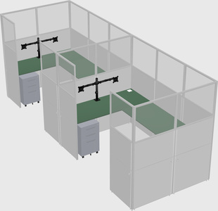 Cabine en u
