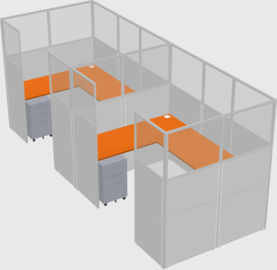 Cabine en u