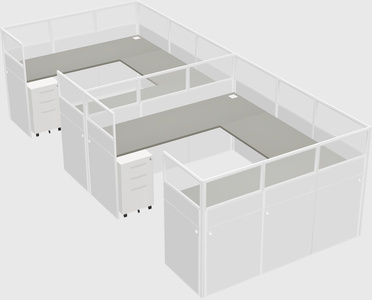 Cabine en u