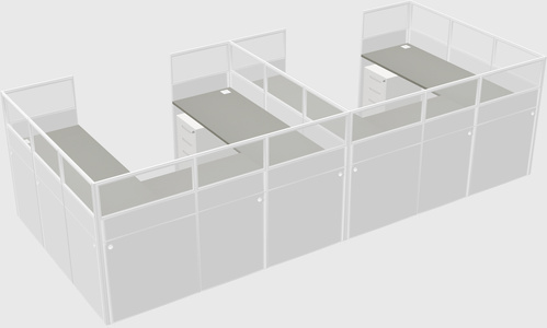 Cabine en u