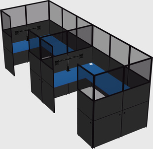 Cabine en u