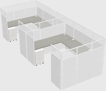 Cabine en u