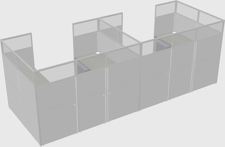 Cabine en u