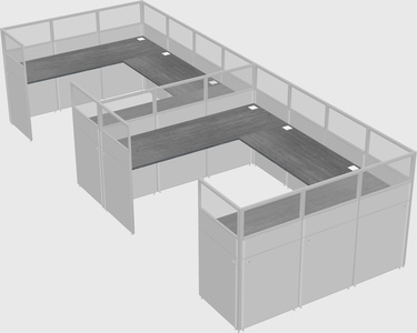 Cabine en u