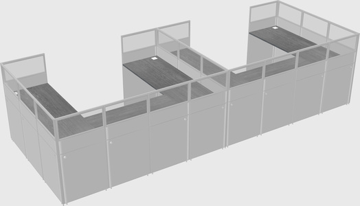 Cabine en u