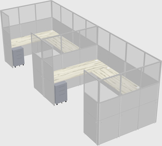 Cabine en u