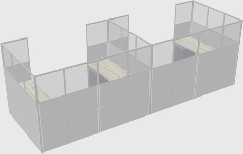 Cabine en u