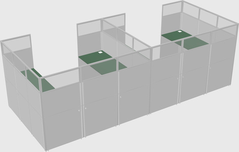 Cabine en u