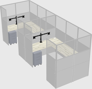 Cabine en u