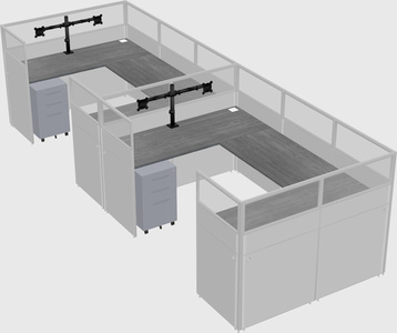 Cabine en u