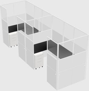 Cabine en u