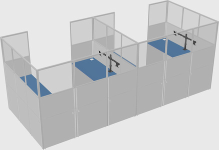 Cabine en u