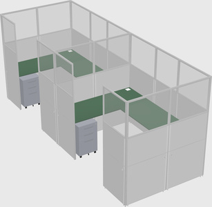 Cabine en u