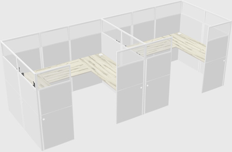 Cabine en u