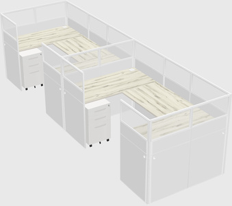 Cabine en u