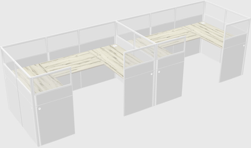 Cabine en u