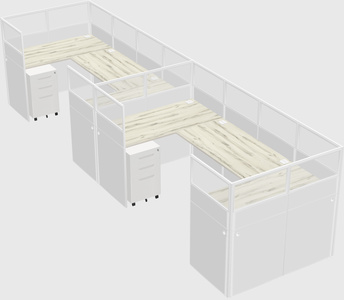 Cabine en u