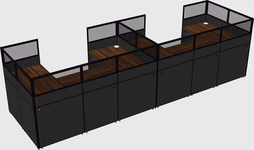 Cabine en u