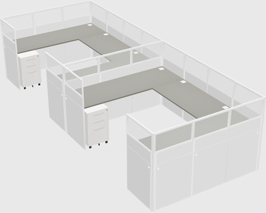 Cabine en u