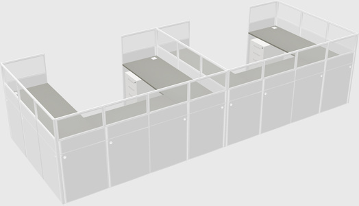 Cabine en u